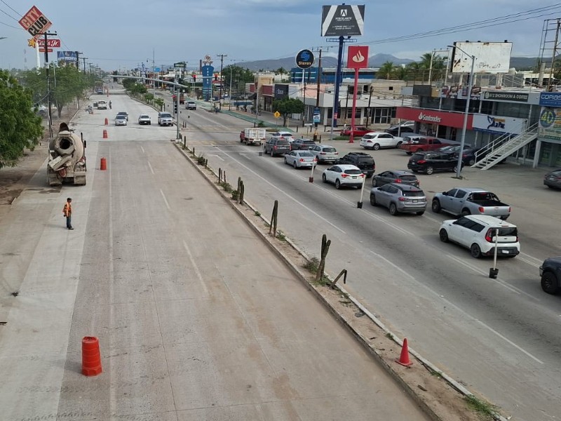 Habilitan paso en bulevar Forjadores