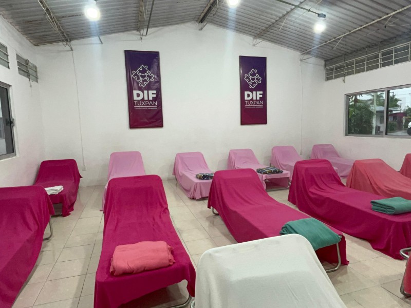 Habilitan Refugio temporal en DIF Tuxpan