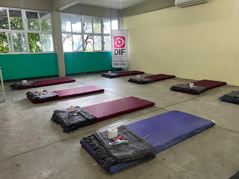 Habilitan refugio temporal en Zihuatanejo, ante presencia de la tormenta 