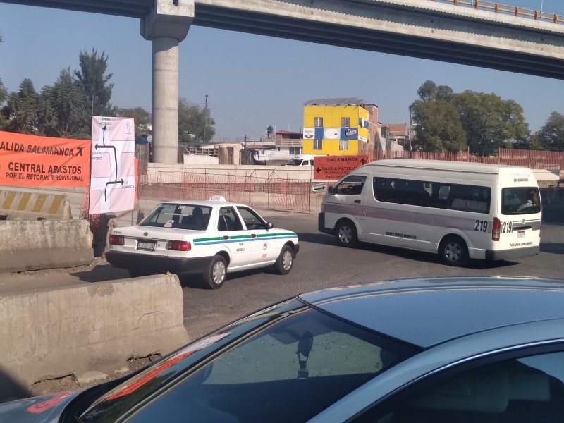 Habilitan retornos en Salida a Salamanca; se registra primer accidente