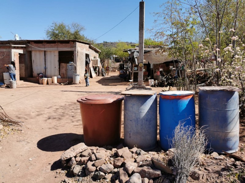 Habitantes de Choacahui sufren la falta de agua