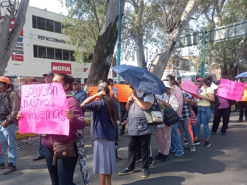Habitantes de el Quinceo y la Maestranza protestan tras desalojo