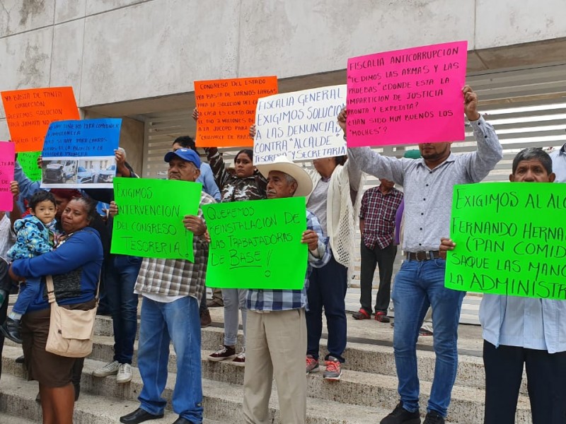Habitantes de Jamapa protestaron contra Alcaldesa