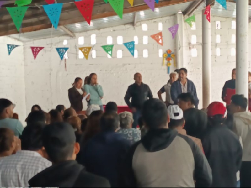 Habitantes de la Colonia Emiliano Zapata eligen a su presidente