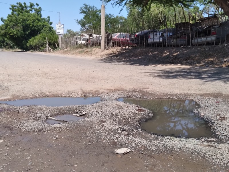 Habitantes de La Florida, denuncian calles dañadas por el drenaje