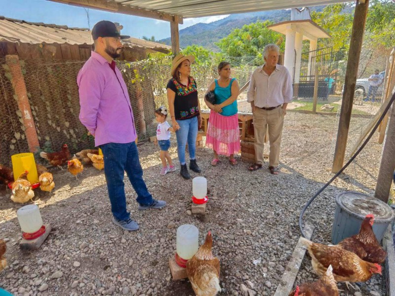 Habitantes de Vallecitos reciben mejoramiento de vivienda y proyectos productivos