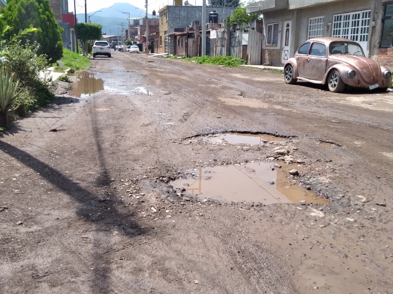 Habitantes denuncian falta de mantenimiento en calles de colonia zamorana