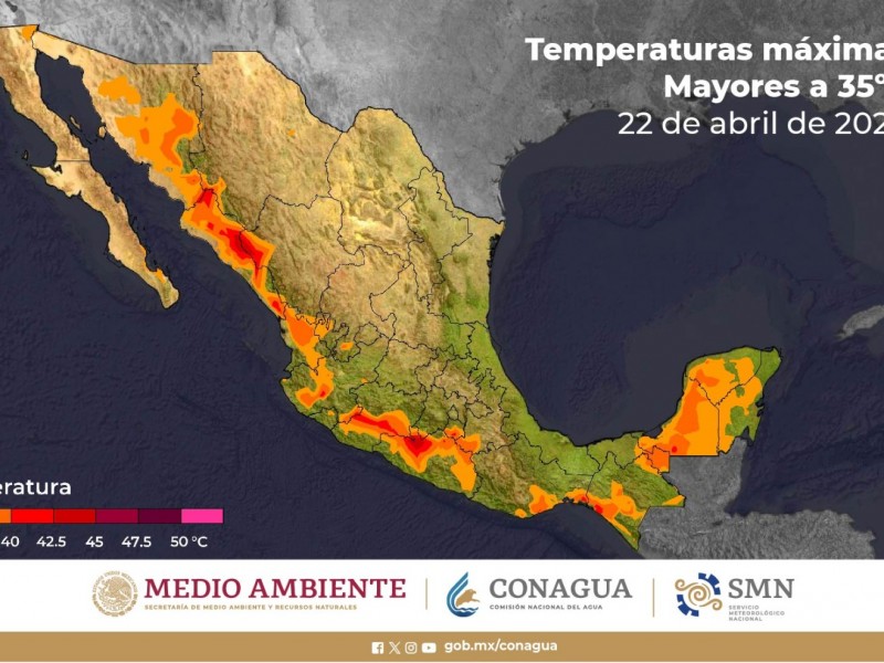 HABRÁ 5 ONDAS DE CALOR  ESTE AÑO EN MÉXICO