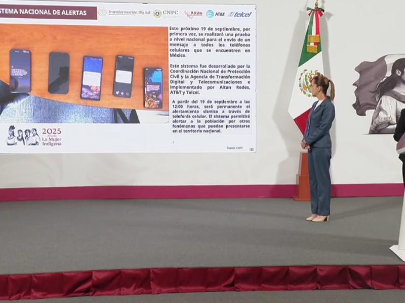 Habrá alertamiento masivo vía celular por simulacro nacional