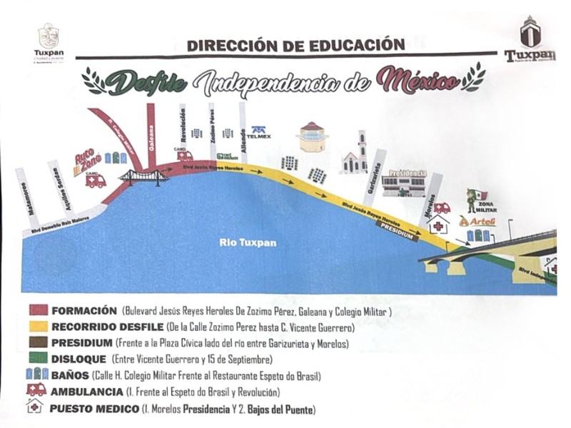Habrá cierres viales por Fiestas Patrias en Tuxpan