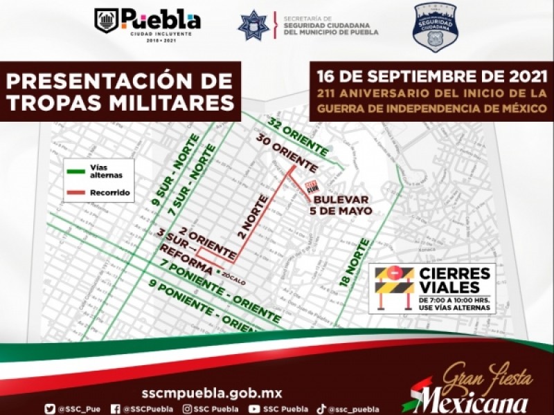 Habrá desfile del 16 de septiembre en Centro Histórico; Ayuntamiento