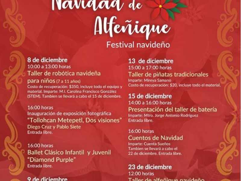 Habrá festival navideño en Toluca