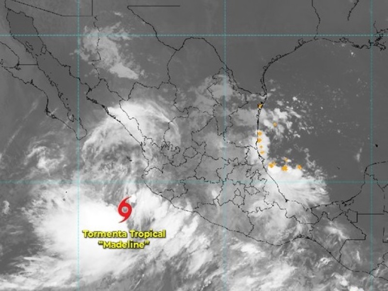 Habrá lluvias torrenciales en Colima este domingo por tormenta Madeline
