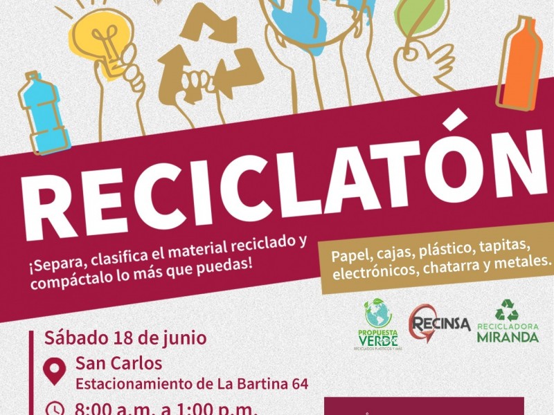 Habrá Reciclatón este fin de semana