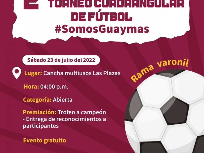 Habrá Torneo de Fútbol en Guaymas