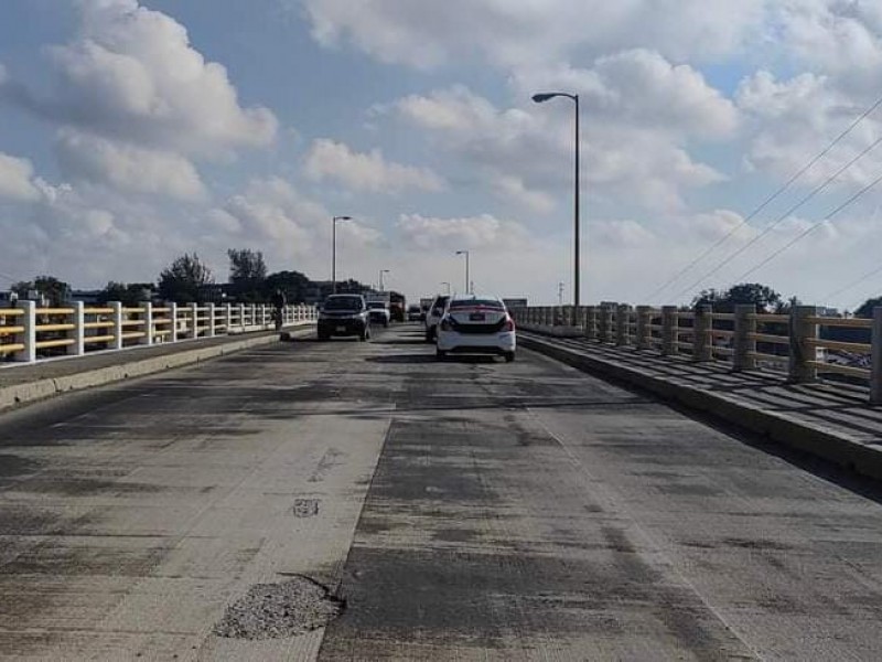 Habrá tráfico lento por mantenimiento en Puente Tuxpan