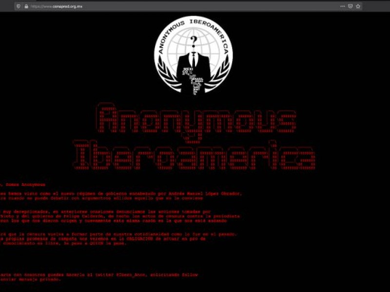 Hackean sitio web del Conapred; Acusan censura del gobierno