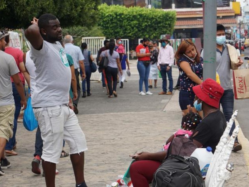 Haitianos abarrotan la frontera sur