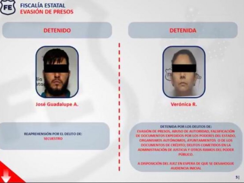 Hallan a reo fugado y a funcionaria cómplice