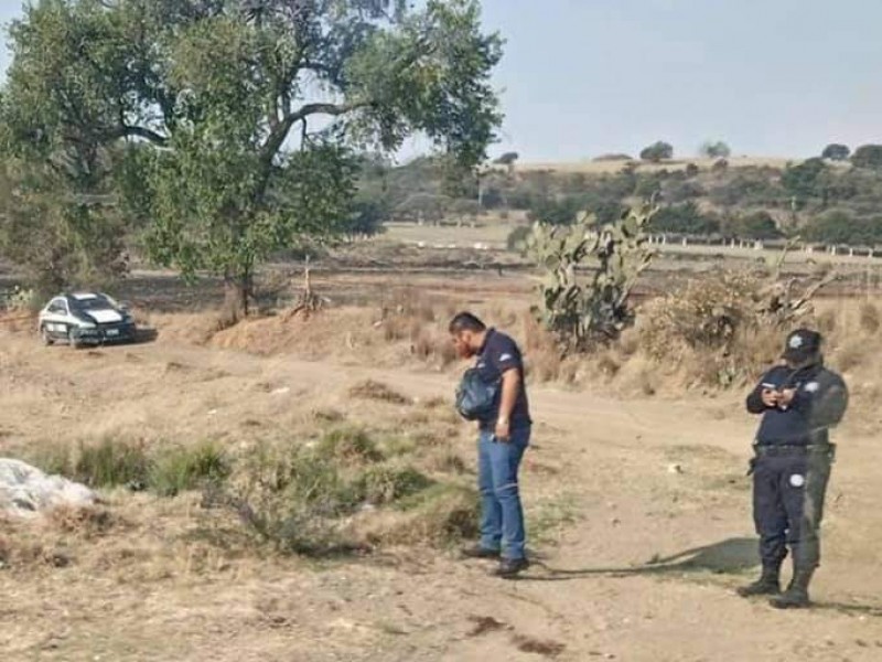 Hallan cuerpo de masculino en paraje de Ciudad Serdán