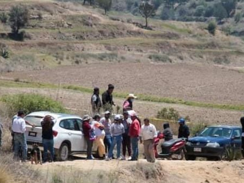 Hallan cuerpo de masculinos en Nanacamilpa, Tlaxcala