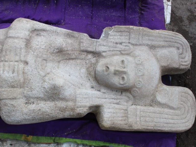 Hallan escultura de mujer en Veracruz:INAH