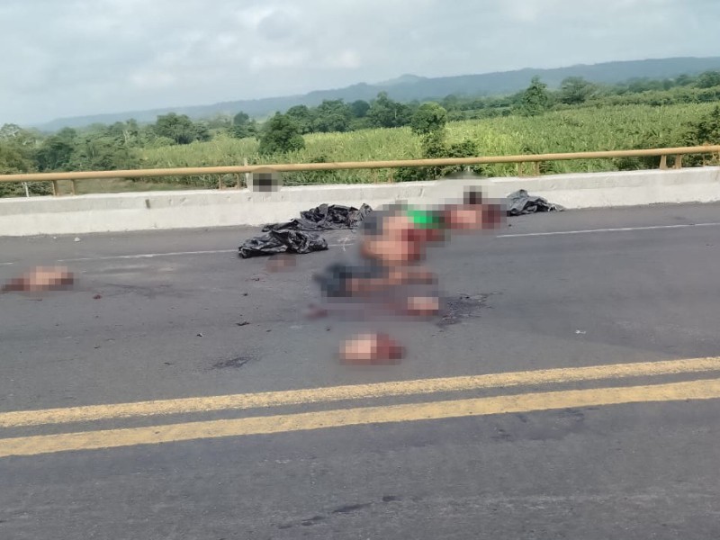 Hallan restos anatómicos humanos en carretera Poza Rica - Cazones