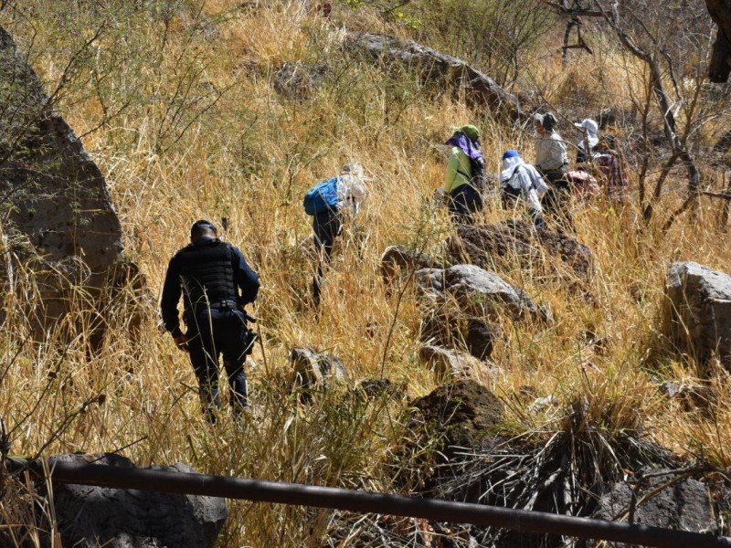 Hallan restos humanos en operativos de búsqueda