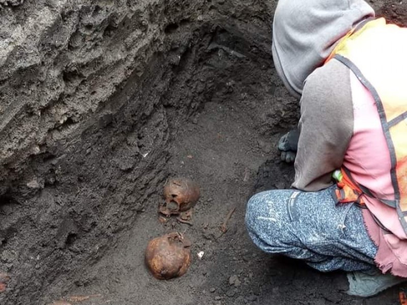 Hallan restos óseos en trabajos del Antiguo Hospital San Roque