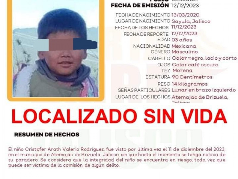 Hallaron a Cristofer Arath sin vida en Atemajac de Brizuela