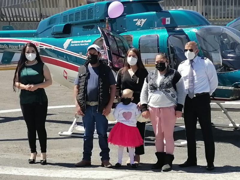 Hannia de 5 años cumple sus sueño de volar