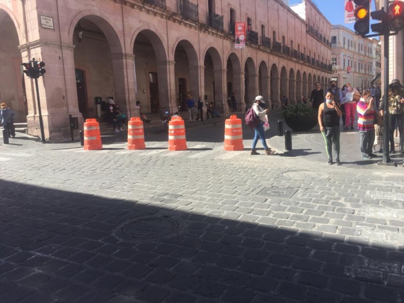 Hasta el viernes algunas calles del centro permanecerán cerradas