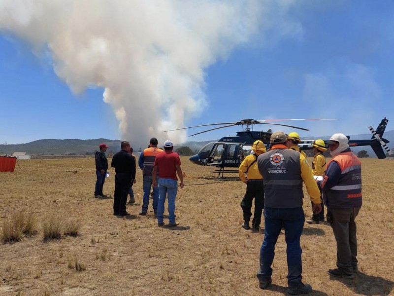 Hay 11 incendios activos en Veracruz, confirma Protección Civil