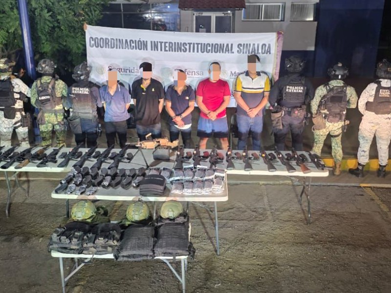 Hay 5 presuntos sicarios detenidos y uno muerto tras operativo en Culiacán