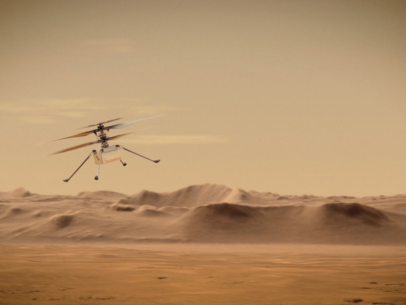 Helicóptero Ingenuity completa exitosamente su vuelo 18° sobre Marte
