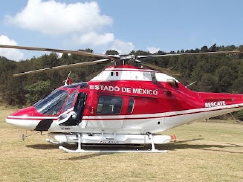Helicópteros rescate apoyan a sofocar incendios forestales EDOMEX
