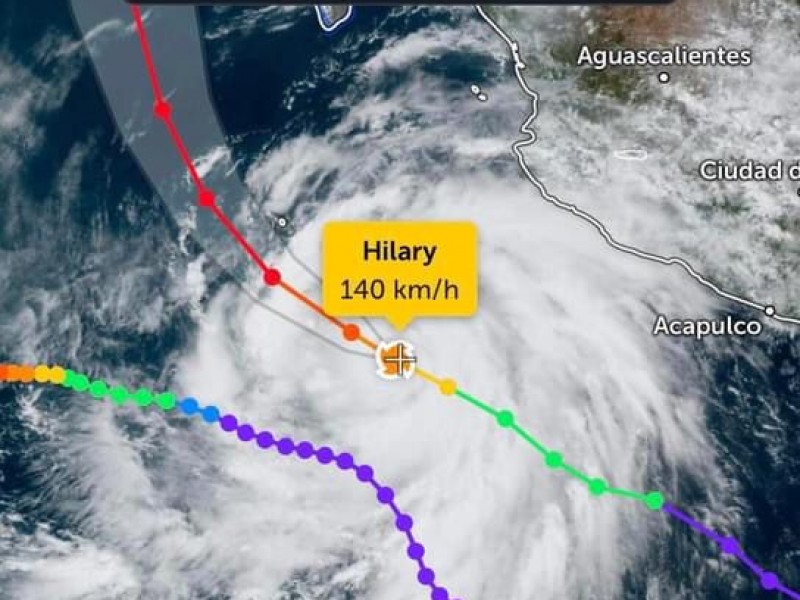 Hilary avanza hacia Baja California Sur como huracán categoría 2