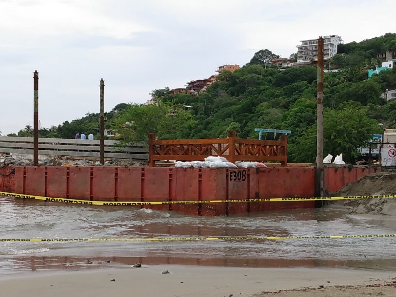 Hincado de pilotes en muelle se retrasa