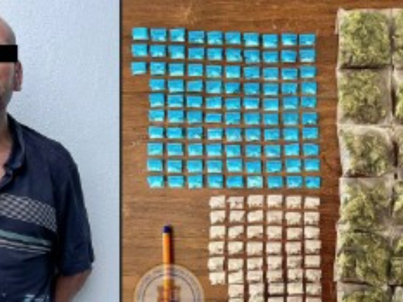 Hombre es detenido en posesión de más de 150 dosis de droga