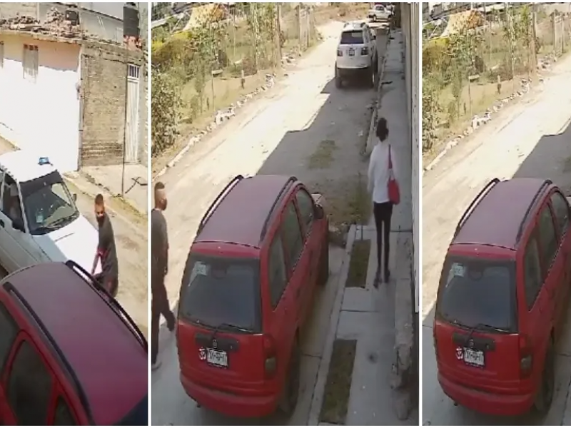Hombre finge revisar su auto, asalta a una mujer