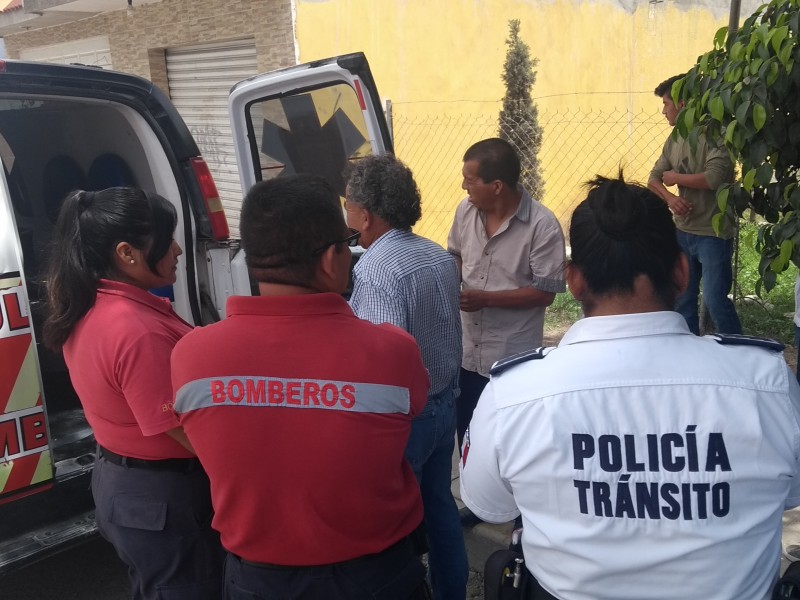 Hombre lesionado por accidente con bicicleta