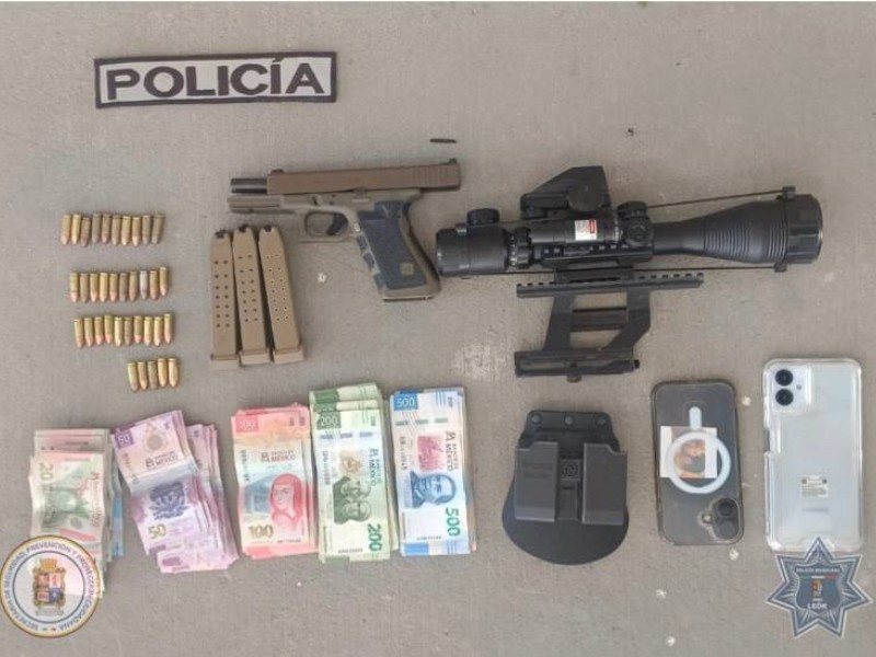 Hombres armados fueron detenidos por la Policía de León