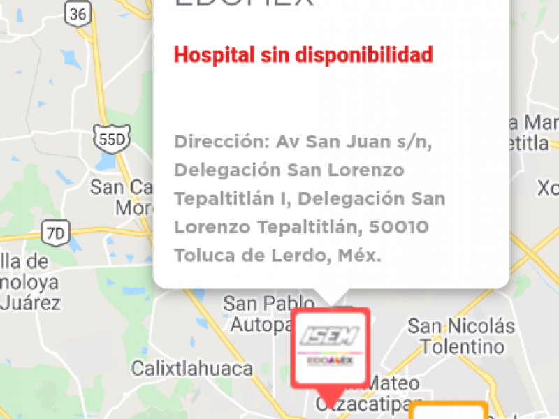 Hospitales del EDOMEX saturados de pacientes COVID