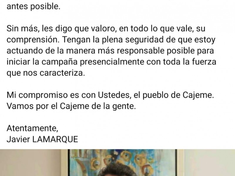 Hospitalizado Javier Lamarque