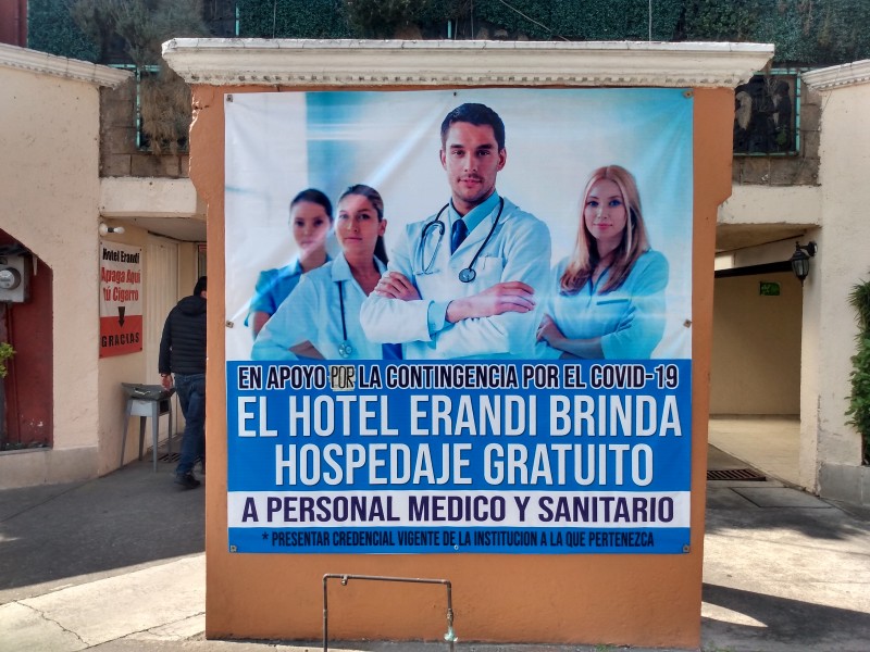 Hotel se solidariza con personal médico