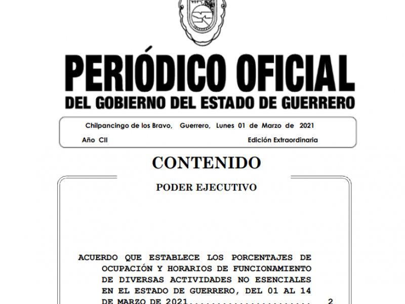 Hoteles y restaurantes podrán funcionar al 50 por ciento