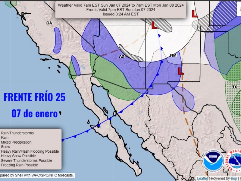 Hoy ingresará frente frío #25