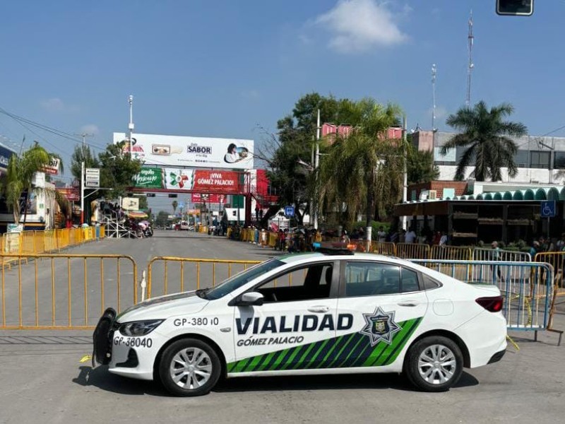 Hoy inicia cierre de vialidades en Gómez por festejos patrios