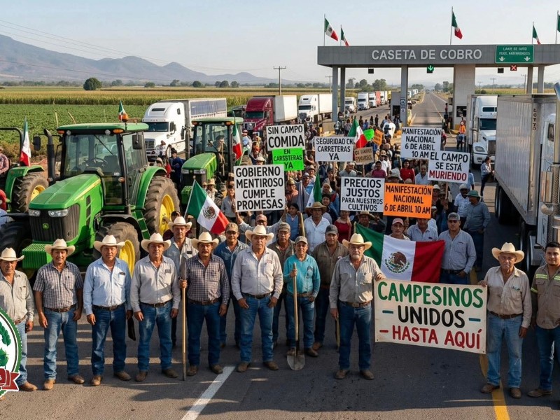 Hoy productores toman casetas y liberan peajes en Sinaloa