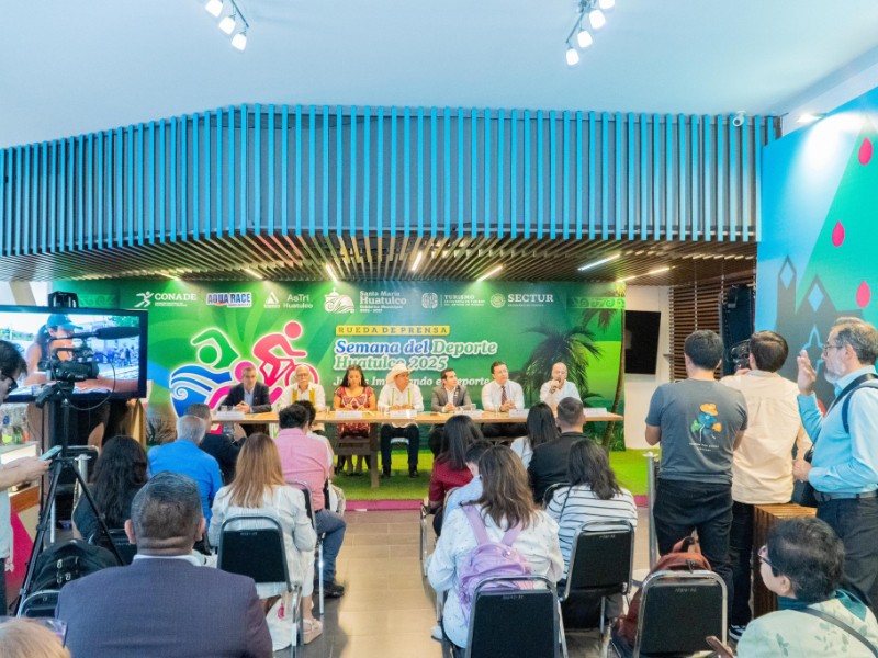 Huatulco presenta cartel la Semana del Deporte 2025, consolidado líder de turismo
